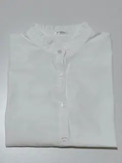 ハニーズ ホワイトフリルネック シャツ ブラウス 長袖