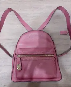 COACH レザー ミニリュック ピンクのサムネイル