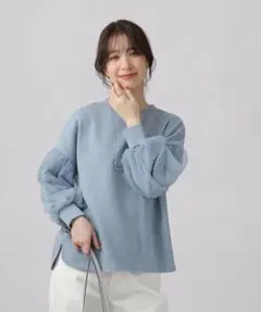 再々値下新品タグシューラルーDreskipチュールスリーブトップス Lサイズ