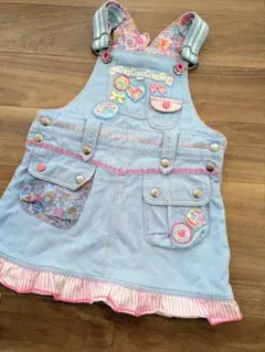 【レア/110】メゾピアノ ベリエちゃん ジャンパースカート 平成レトロ