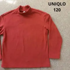 UNIQLO　ユニクロ フリースハイネックT 120　赤