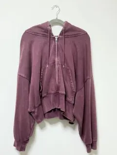 GAP ジップアップパーカー ボルドー XL