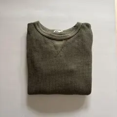 GU ワッフル素材ロンT