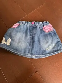 BABYDOLL ディズニーコラボ　ミニーちゃんデニムスカート　ベビド