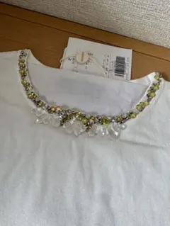 即購入OK ジャスグリッティー ビジュー クリスタル ニット 2 M ホワイト