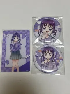 キミとアイドルプリキュア さくらイースター 缶バッジ 紫雨こころ
