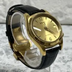 ★70s★SEIKO ヴィンテージ 自動巻 ゴールド文字盤 デイト本革新品バンド