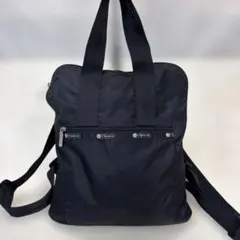 美品レスポートサック バックパック　リュック　黒　ナイロン　2way 人気のサムネイル
