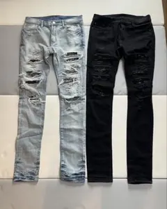 mnml ミニマル ペイズリーデニム 2本セット 32サイズ