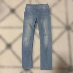 ライトブルー ストレッチパンツ　130