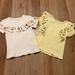 mamaraku フリルTシャツ 2枚セットのサムネイル
