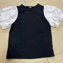 [apres les cours] トップス 半袖 ブラック ホワイト 130