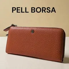 PELL BORSA ペレボルサ長財布　オレンジ　L字ファスナー　未使用のサムネイル