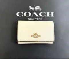 COACH コーチ キーケース レザー ホワイト 5連フック