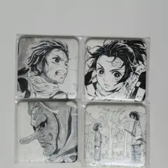 鬼滅の刃 ダイニング お楽しみくじ 台本表紙 スクエア缶バッジ 竈門炭