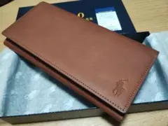 38%オフ　ポロラルフローレン　長財布　牛革　本革