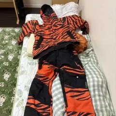 arbn スノーボードウェア 虎柄 オレンジ/黒