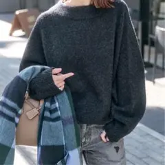 ドルマンスリーブ ニット