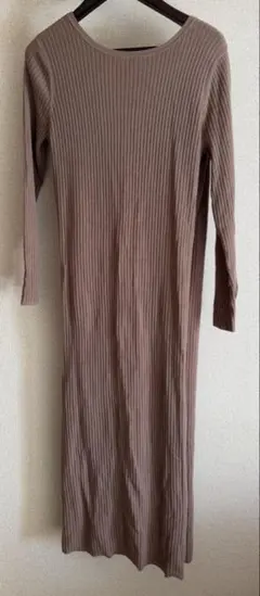 リエンダ ニットワンピース ベージュブラウンM