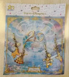 東京ディズニーシー 20周年記念ストラップ　4個セット ミッキーとミニー以外
