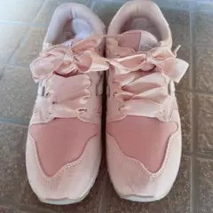 ニューバランス24cm ベビーピンクスニーカー