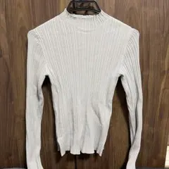 AZUL by MOUSSY リブ編みハイネックセーター S