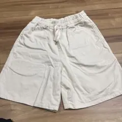 ホワイトショートパンツ ウエストゴム