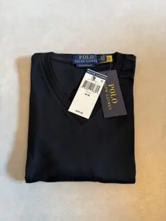 POLO RALPH LAUREN Vネック Tシャツ ブラック　175/96A