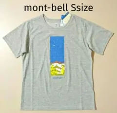 新品 モンベル 半袖 Tシャツ レディース S montbell グレー,