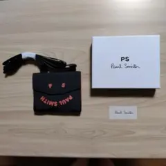 ポールスミス　2つ折り財布　スマイル　首かけ　ウォレット　ブラック