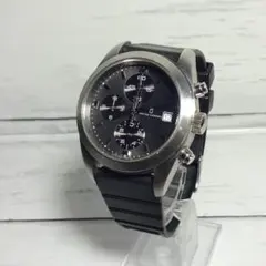 UNITED ARROWS クロノグラフ ラバーベルト 電池新品 動作〇程度〇のサムネイル