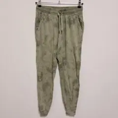 スウェットパンツ ジョガーパンツ 【XS】グリーン タイダイ ウエストゴム 楽