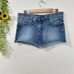 【c2446】GU ジーユー　レディース　ショートパンツ　デニム　ジーンズ