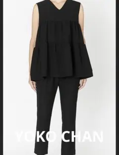 美品】YOKO CHAN イレギュラータックスリーブコットンブラウス - メルカリ