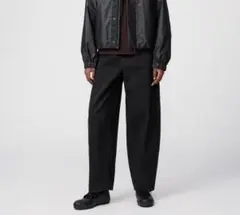 UNIQLO U カーブパンツ 29(73.5cm)　ブラック　綿100%