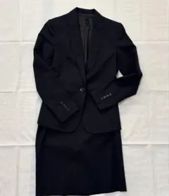 【美品】untitled アンタイトル　スーツ　ウール混　ネイビー