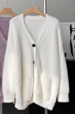 カーディガン 厚手