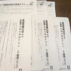 合格力育成テスト　6年　2024年9月10月実施　3回分日能研