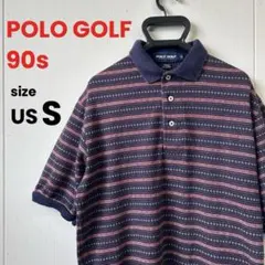 90s POLO GOLF ポロゴルフ ラルフローレン ボーダー ポロシャツのサムネイル