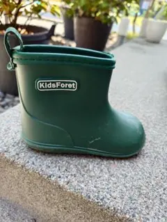 KidsForet グリーン 長靴　無印　ムートンブーツ　15cm　セット販売のサムネイル