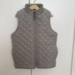 １回着用　ooju リバーシブルキルティングベスト 4 120130 オージュ