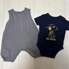 ベビー服 スヌーピー　ロンパース 2点セット 70cm