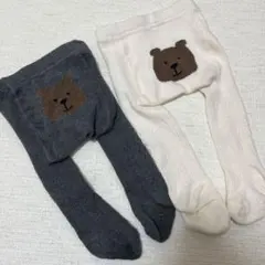 【2点セット】GAP くまさん　タイツ　0〜12m