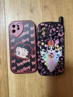 Betty Boop & パワーパフガールズ iPhone12ケースセット