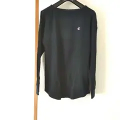 Champion ダークネイビー 長袖Tシャツ L