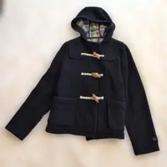 MARIN ＆ WORK ネイビー フード付ダッフルコート フリーサイズ　メンズ