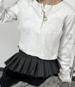 WHO’S WHO galleryヘンリーネックショートトップス