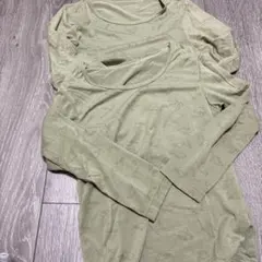 GU STYLE-HEAT アンダーシャツ 恐竜柄 110cm 2枚セット