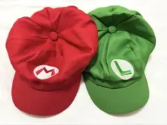 マリオandルイージ帽子　大人サイズ　ハロウィン