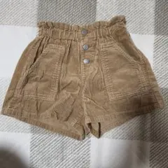 子供服　GU コーデュロイ ベージュ ハーフパンツ 120